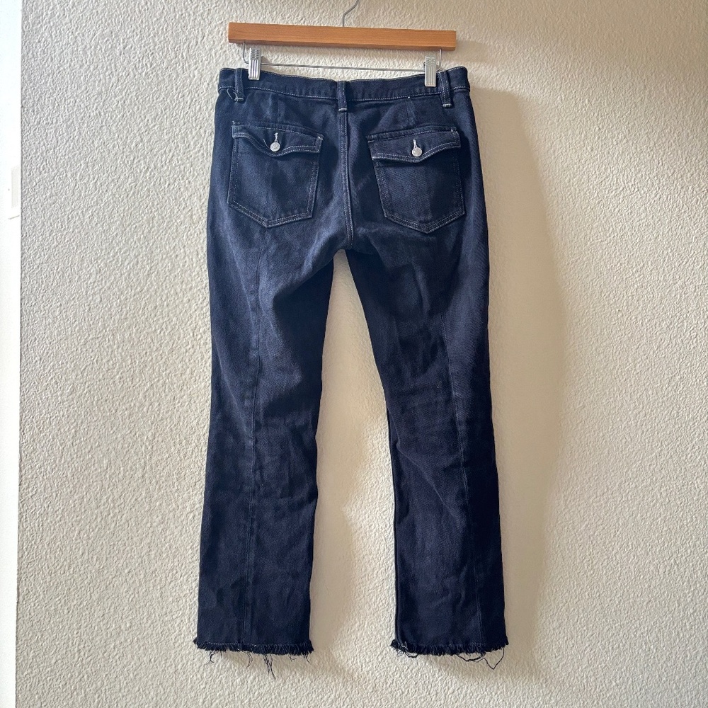 We the Free Jean Button Fly Size 27button fly cropped jeans 30 raw hem - Picture 2 of 6